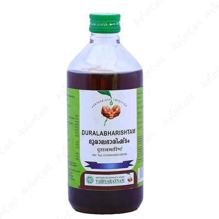 Vaidyaratnam Duralabharishtam (450 ML)
