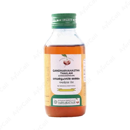 Vaidyaratnam Gandharvahastha Thailam Chikkanapakam (100 ML)