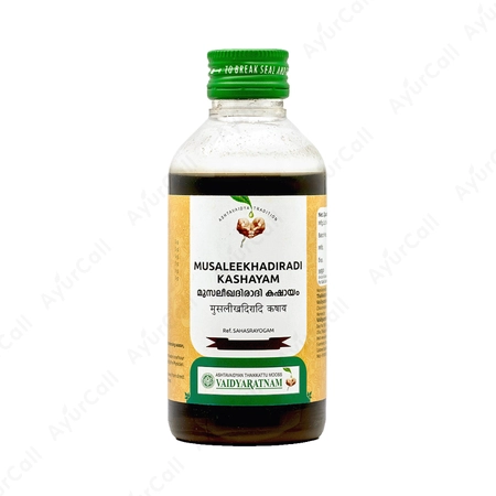 Vaidyaratnam Musaleekhadiradi Kashayam (200 ML)
