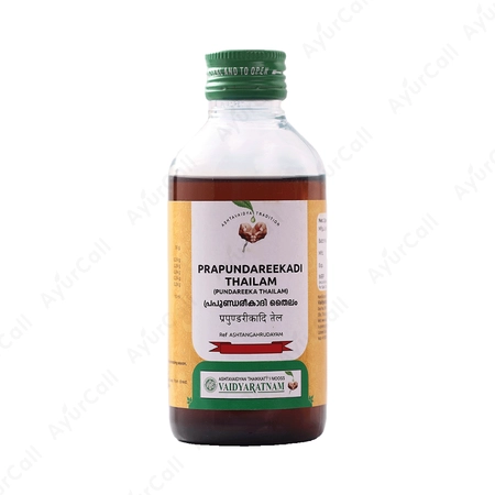 Vaidyaratnam Prapundareekadi Thailam (Pundareeka  Thailam) (200 ML)