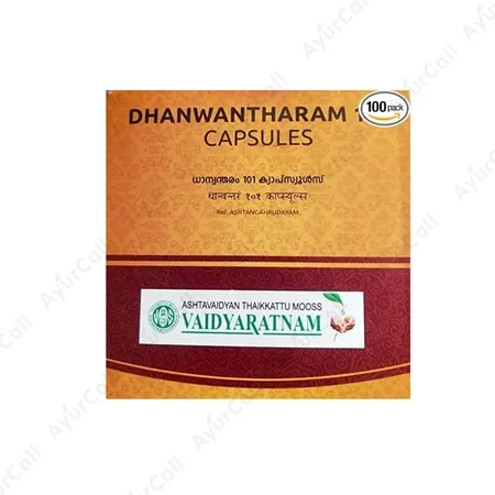 Vaidyaratnam Dhanwantharam Softgel Capsule 101 (10 Nos)