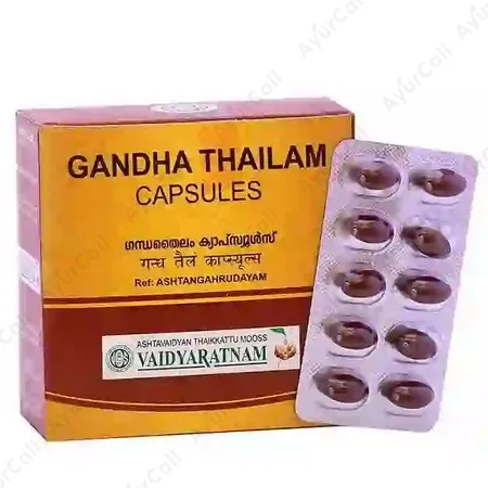 Vaidyaratnam Gandha Thailam Soft Gel Capsule (10 Nos)