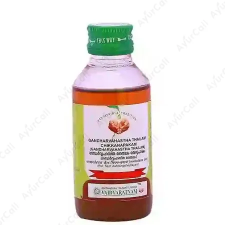 Vaidyaratnam Gandharvahastha Thailam Chikkanapakam (100 ML)