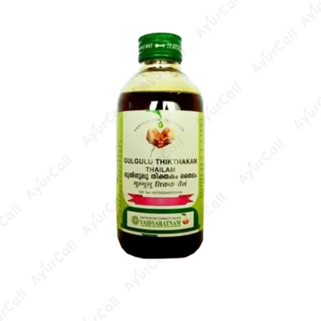 Vaidyaratnam Gulguluthikthakam Thailam (Nimbam Ruthadi Thailam) (200 ML)
