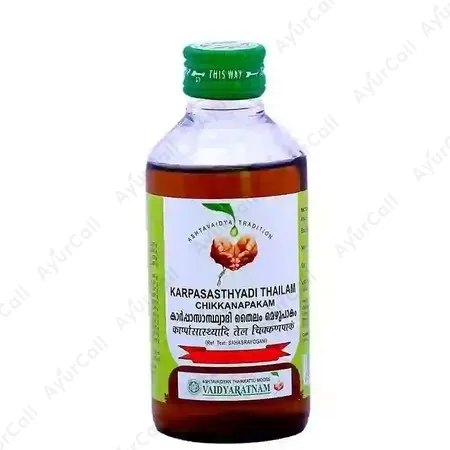 Vaidyaratnam Karpasasthyadi Thailam Chikkanapakam (200 ML)