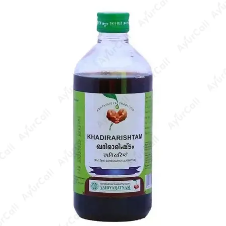 Vaidyaratnam Khadirarishtam (450 ML)