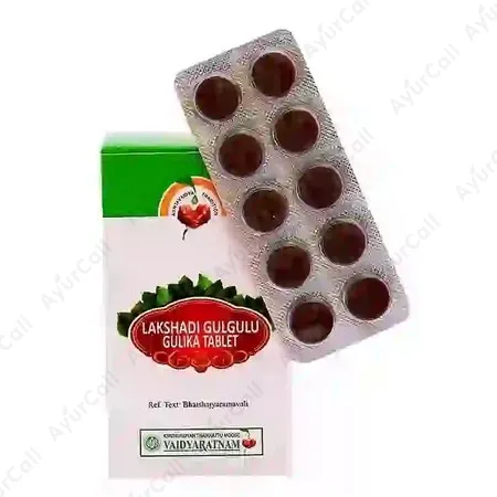 Vaidyaratnam Lakshadi Gulgulu Gulika (10 Nos)