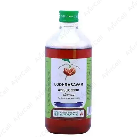 Vaidyaratnam Lodhrasavam (450 ML)