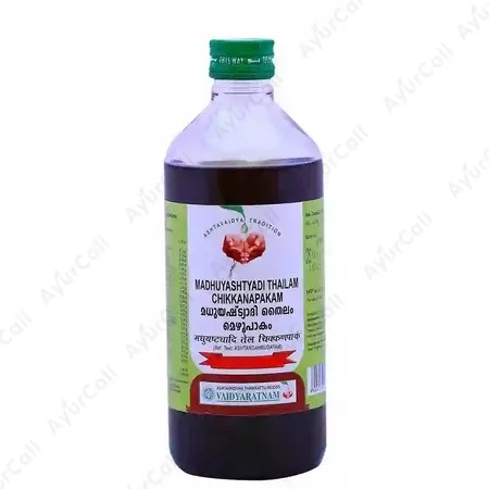 Vaidyaratnam Madhuyashtyadi Thailam Chikkanapakam (200 ML)