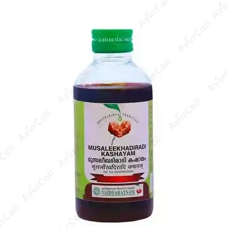 Vaidyaratnam Musaleekhadiradi Kashayam (200 ML)