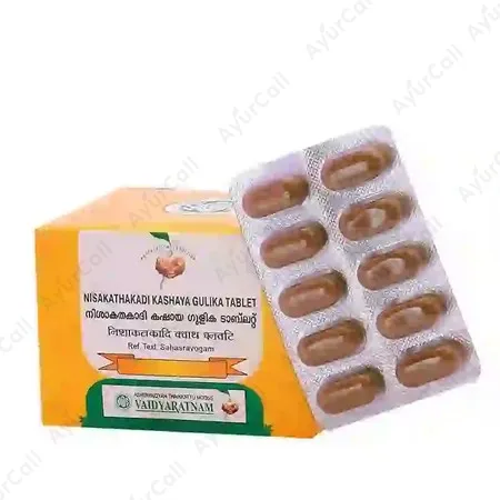 Vaidyaratnam Nisakathakadi Kashaya Tablet (10 Nos)