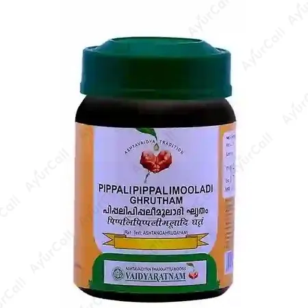 Vaidyaratnam Pippalipippalimooladi Ghrutham (150 GM)