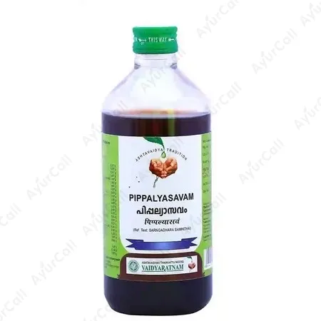 Vaidyaratnam Pippallyasavam (450 ML)