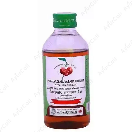 Vaidyaratnam Pippalyadi Anuvasana Thailam (Pippalyadi Thailam) (200 ML)