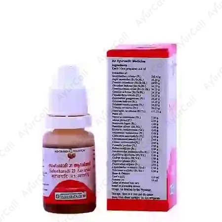 Vaidyaratnam Sahacharadi 21 Aavarthi (10 ML)