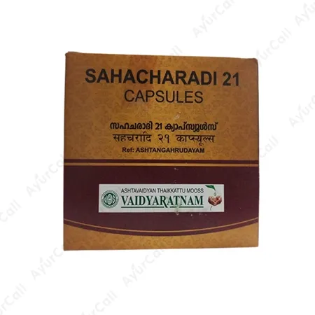 Vaidyaratnam Sahacharadi Soft Gel Capsule 21 (10 Nos)