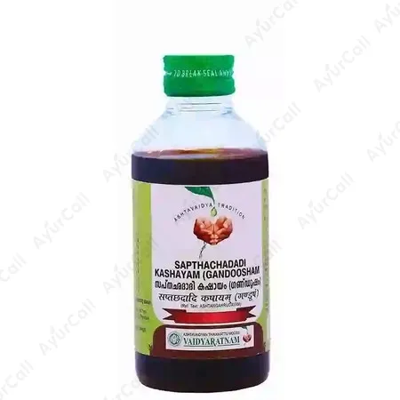 Vaidyaratnam Sapthachadadi Kashayam (Gandoosham) (200 ML)