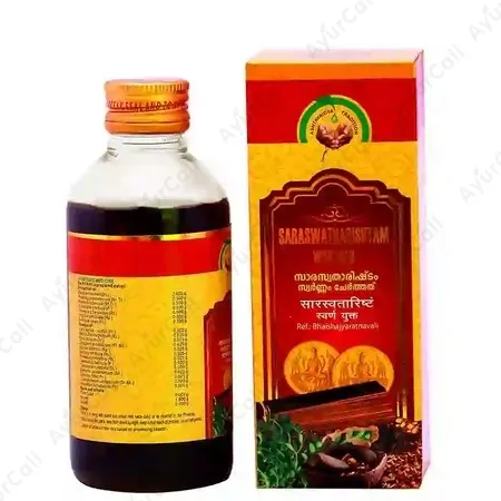 Vaidyaratnam Saraswatharishtam Gold (450 ML)