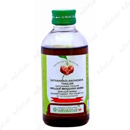 Vaidyaratnam Sathahwadi Anuvasana Thailam (Sathahwadi Thailam) (200 ML)