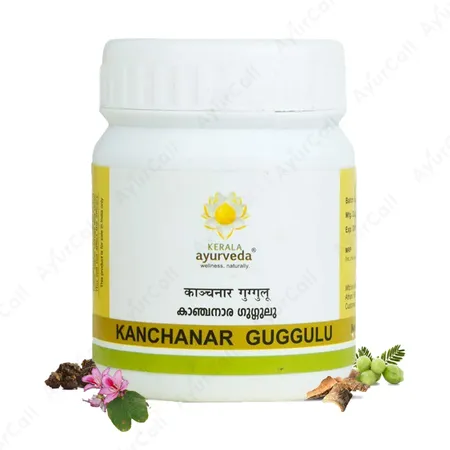 Kerala Ayurveda Kanchanaragulgulu Gulika (60 Nos)