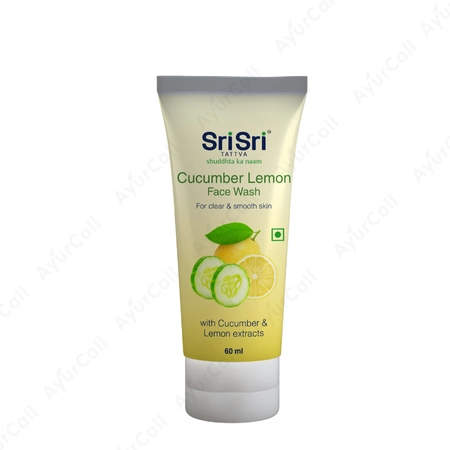 Sri Sri Cucumber Lemon Face Wash  -60 ML