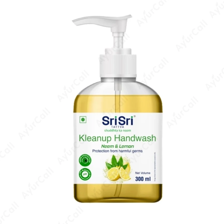 Sri Sri Kleanup Handwash Neem and Lemon  -300 ML