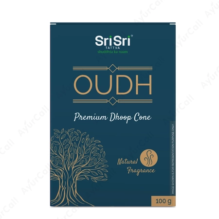 Sri Sri Premium Oudh Dhoop Cone  -100 GM