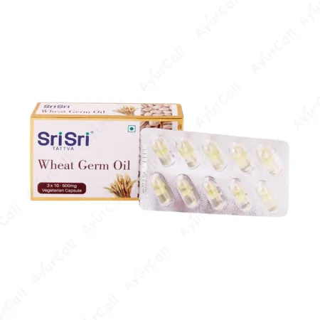 Sri Sri Tattva SupaSupp Wheat Germ Oil Vit E Capsule (60 Nos)