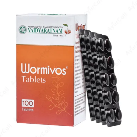 Vaidyaratnam Wormivos Tablets (10 Nos)