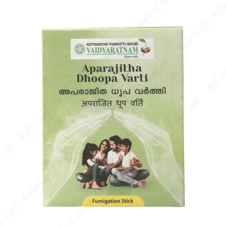 Vaidyaratnam Aparajitha Dhoopa Varthi (10 Nos)