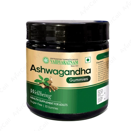 Vaidyaratnam Ashwagandha Gummies (30Nos)