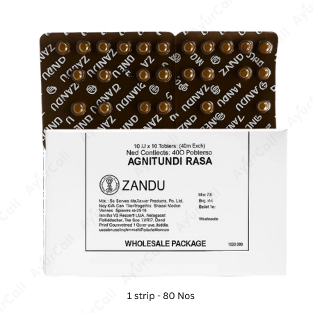 Zandu Agnitundi Rasa (80 Nos)