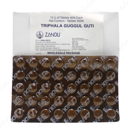 Zandu Triphala Gugul Guti (40 Nos)